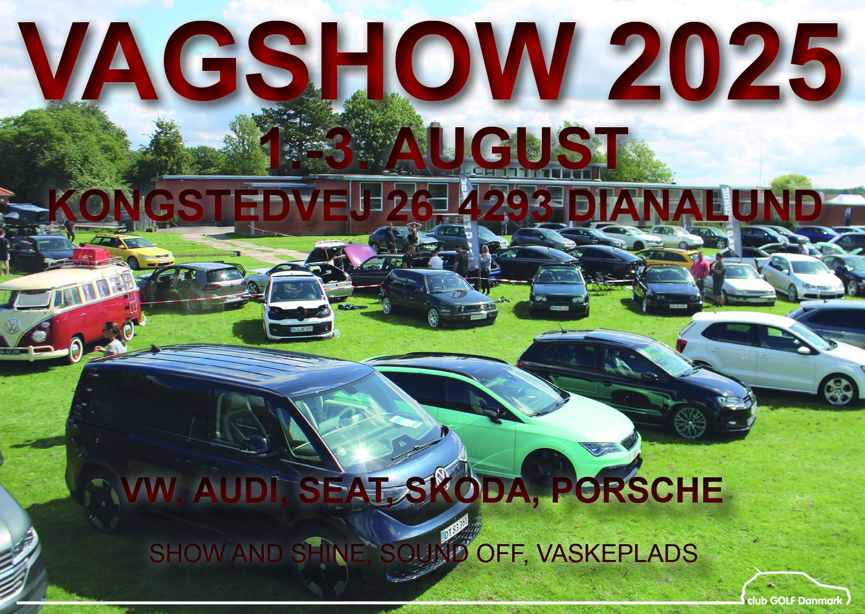 DriveMeetups data som træf hos VAGSHOW 2025 - Kom med til dette træf den 01/Aug  som afholdes af Ukendt
