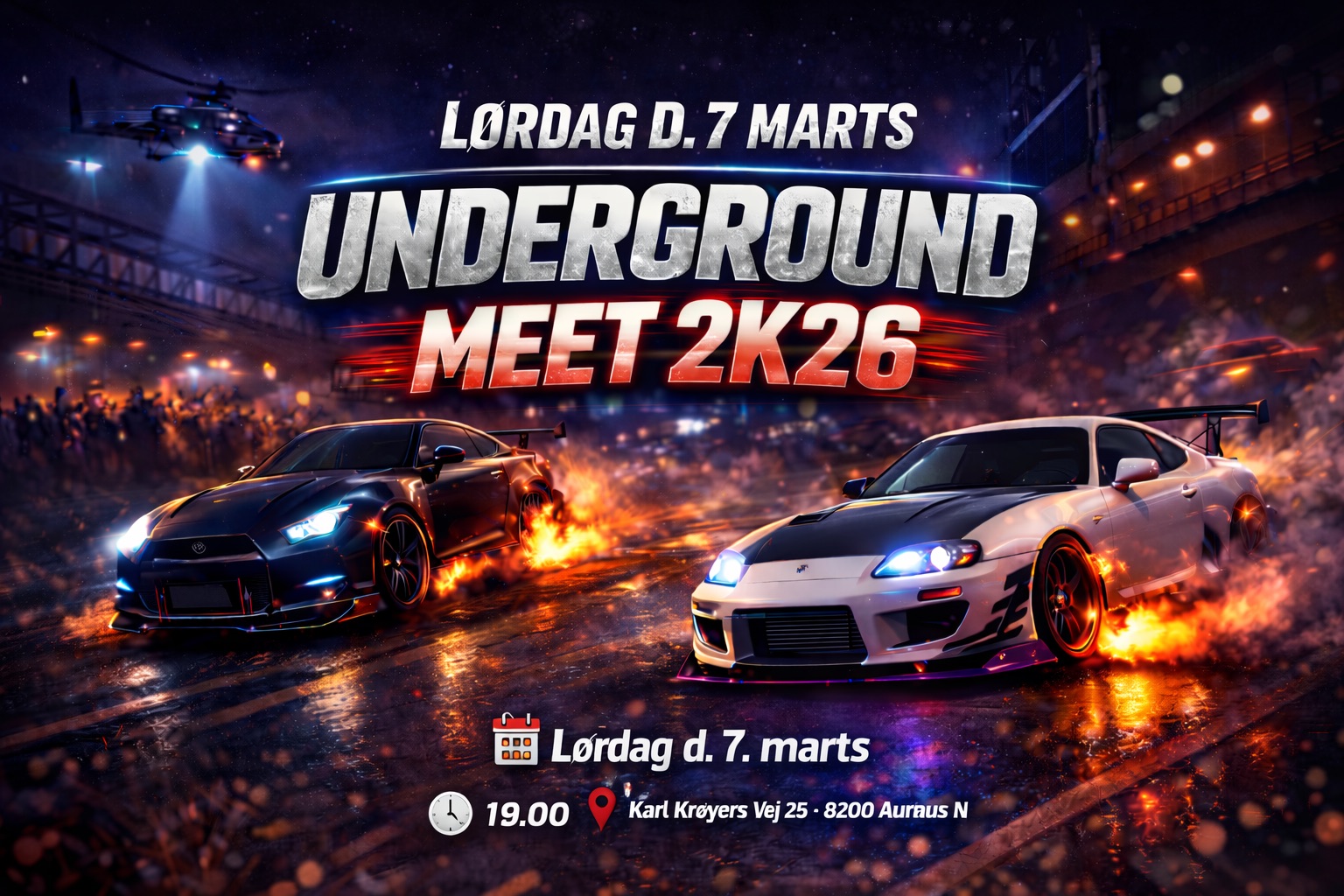 DriveMeetups data som træf hos UnderGround - Aarhus 2k26 - Kom med til dette træf den 07/Mar  som afholdes af Ukendt