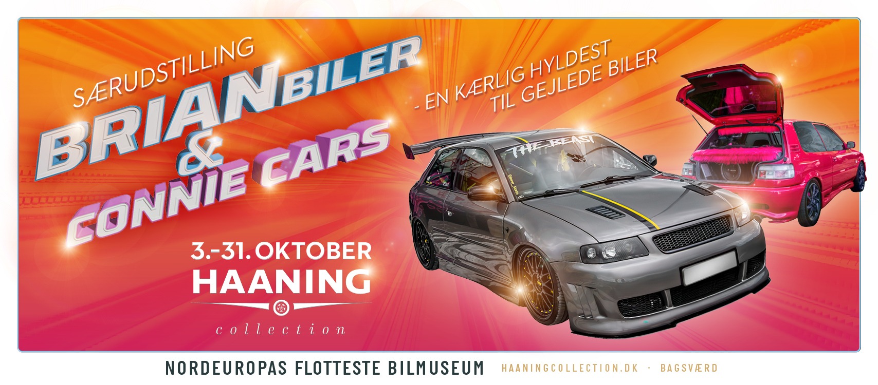 DriveMeetups data som træf hos BRIAN BILER & CONNIE CAR - Kom med til dette træf den 03/Oct  som afholdes af Ukendt
