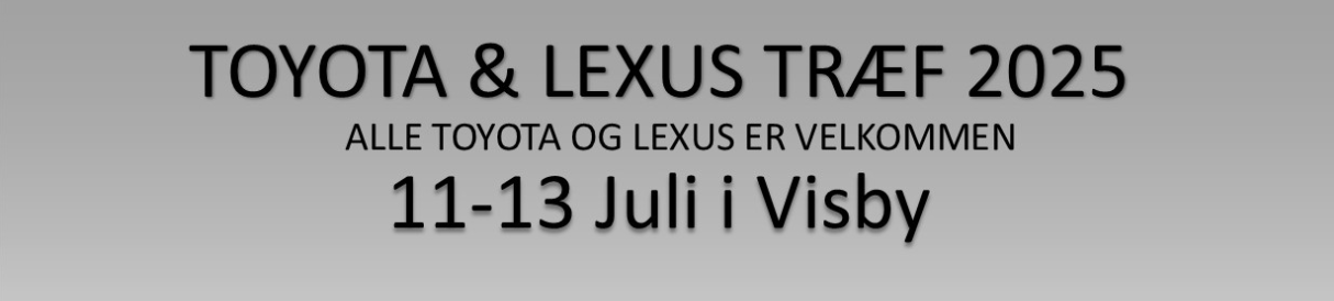 DriveMeetups data som træf hos Toyota & Lexus Træf 2025 - Kom med til dette træf den 11/Jul  som afholdes af Ukendt