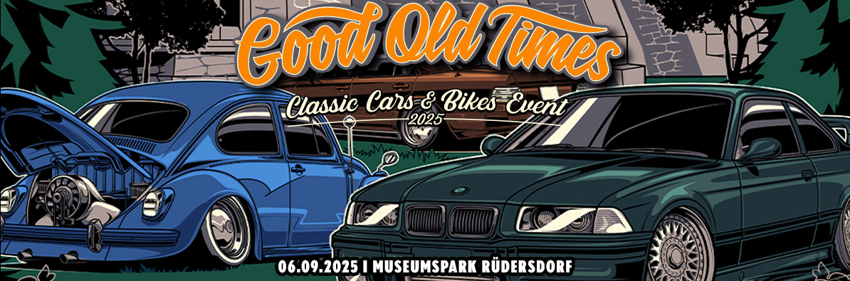 DriveMeetups data som træf hos Good old times 2025 - Kom med til dette træf den 06/Sep  som afholdes af Ukendt